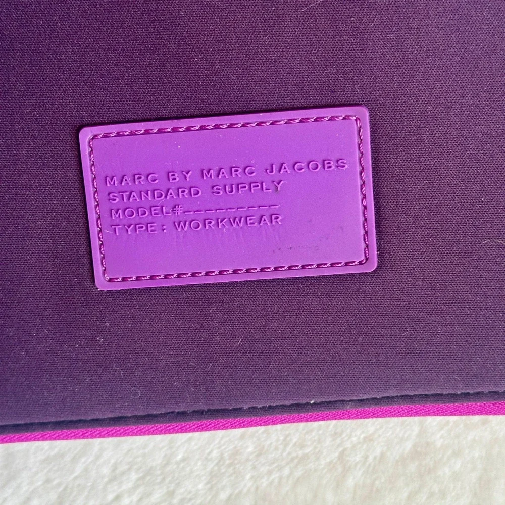Marc by Marc Jacobs Purple Neoprene Patent Leather Lining iPad Tablet Folio Case